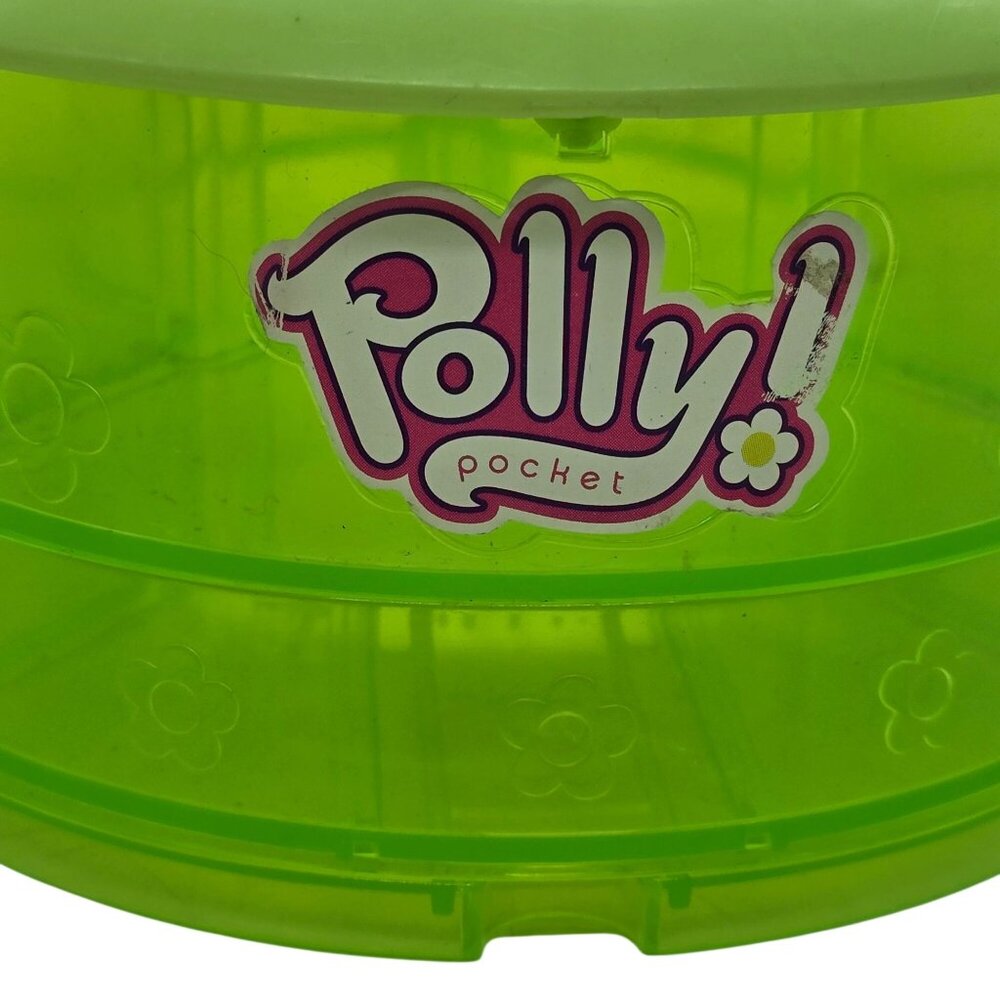 Polly Pocket Translucent Green Vintage Compact Storage Case - Picture 2 of 14